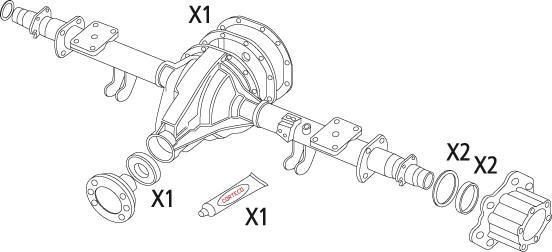 Corteco 19536196 - Set garnituri, diferential allinparts.ro