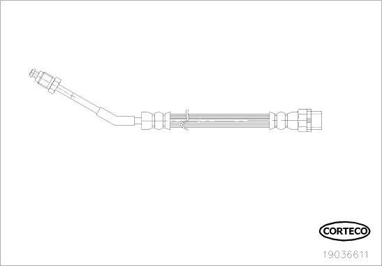 Corteco 19036611 - Furtun frana - allinparts.ro