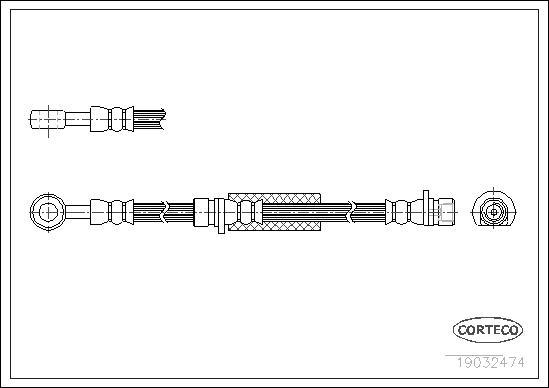 Corteco 19032474 - Furtun frana allinparts.ro