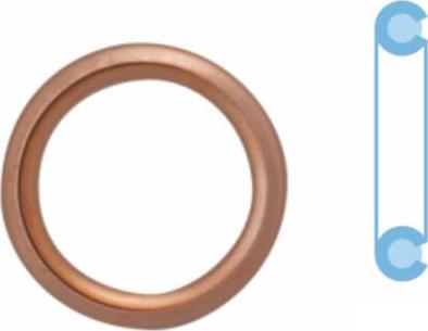 Corteco 407711S - Inel etansare, surub drena ulei allinparts.ro