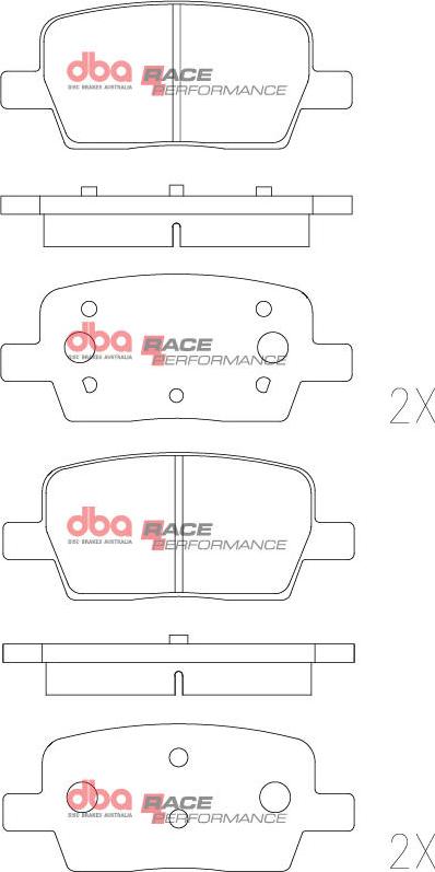DBA Australia DB9105RP - Set placute frana,frana disc - allinparts.ro