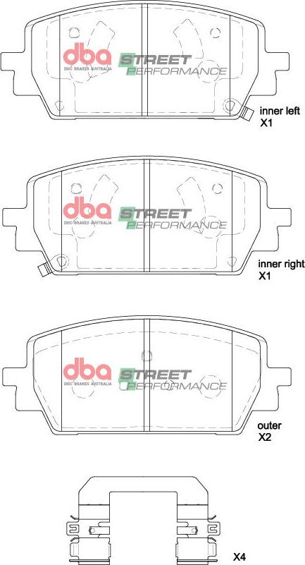 DBA Australia DB15071SP - Set placute frana,frana disc - allinparts.ro