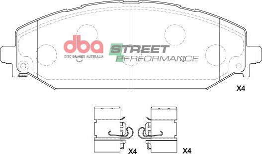 DBA Australia DB15195SP - Set placute frana,frana disc allinparts.ro