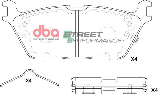 DBA Australia DB15196SP - Set placute frana,frana disc allinparts.ro