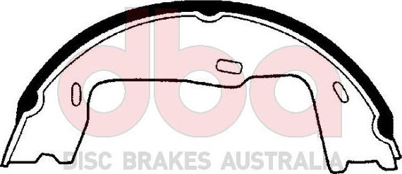 DBA Australia DBAS1669 - Set saboti frana, frana de mana allinparts.ro