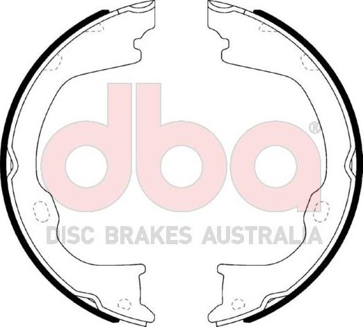 DBA Australia DBAS2015 - Set saboti frana, frana de mana - allinparts.ro