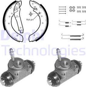 Delphi 857 - Set saboti frana - allinparts.ro