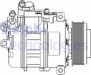Delphi CS20479 - Compresor, climatizare - allinparts.ro