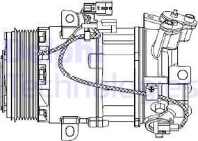 Delphi CS20550 - Compresor, climatizare allinparts.ro