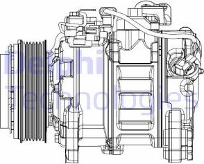 Delphi CS20501 - Compresor, climatizare - allinparts.ro
