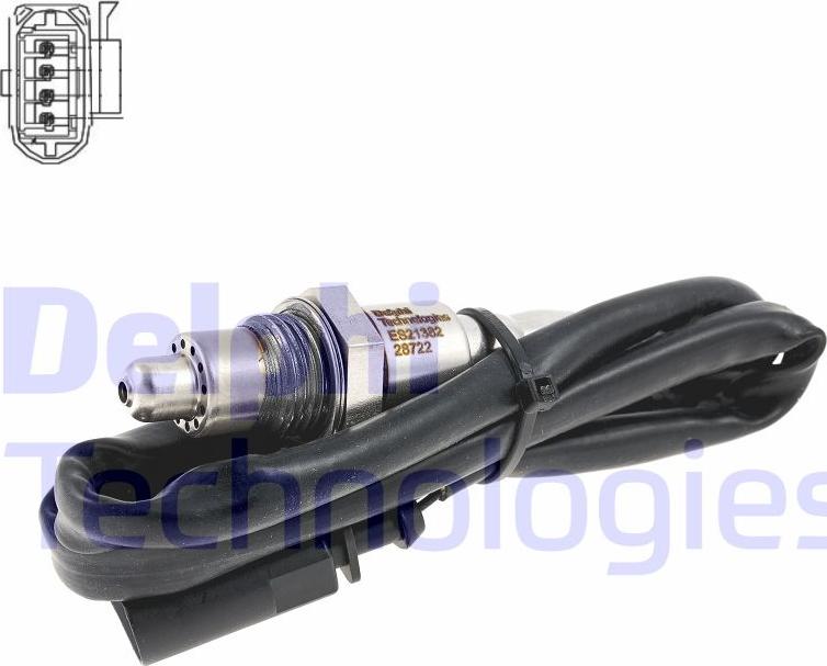 Delphi ES21382-12B1 - Sonda Lambda - allinparts.ro