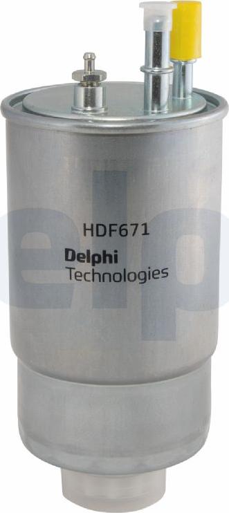 Delphi HDF671 - Filtru combustibil - allinparts.ro