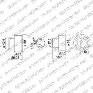 Delphi KDB149 - Set curea de distributie - allinparts.ro