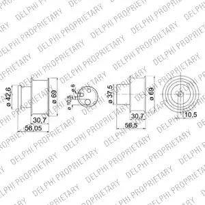 Delphi KDB147 - Set curea de distributie - allinparts.ro