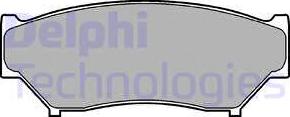 Delphi LP967 - Set placute frana,frana disc allinparts.ro