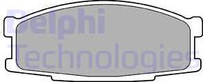 Delphi LP981 - Set placute frana,frana disc allinparts.ro