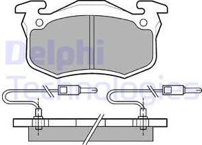 Delphi LP491 - Set placute frana,frana disc allinparts.ro