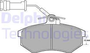 Delphi LP444 - Set placute frana,frana disc allinparts.ro