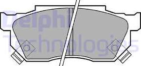 Delphi LP445 - Set placute frana,frana disc allinparts.ro