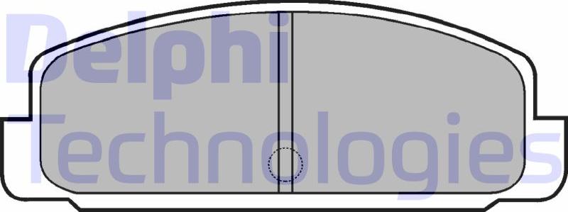 Delphi LP401 - Set placute frana,frana disc allinparts.ro