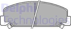 Delphi LP403 - Set placute frana,frana disc allinparts.ro