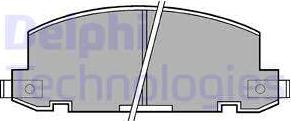 Delphi LP412 - Set placute frana,frana disc allinparts.ro