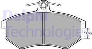 Delphi LP429 - Set placute frana,frana disc allinparts.ro