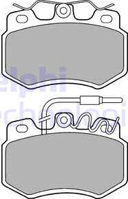 Delphi LP536 - Set placute frana,frana disc allinparts.ro