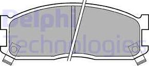 Delphi LP530 - Set placute frana,frana disc allinparts.ro