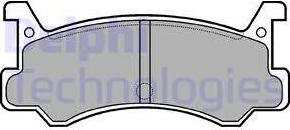 Delphi LP521 - Set placute frana,frana disc allinparts.ro