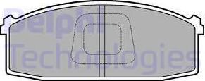 Delphi LP686 - Set placute frana,frana disc - allinparts.ro
