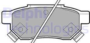 Delphi LP625 - Set placute frana,frana disc allinparts.ro