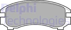 Delphi LP671 - Set placute frana,frana disc - allinparts.ro
