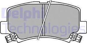 Delphi LP1439 - Set placute frana,frana disc allinparts.ro