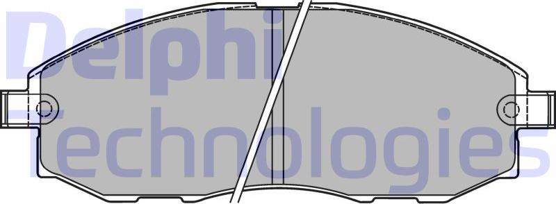 Delphi LP1434 - Set placute frana,frana disc allinparts.ro