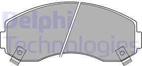 Delphi LP1433 - Set placute frana,frana disc allinparts.ro