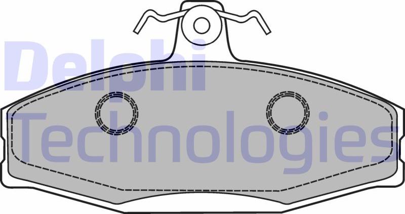 Delphi LP1429 - Set placute frana,frana disc - allinparts.ro