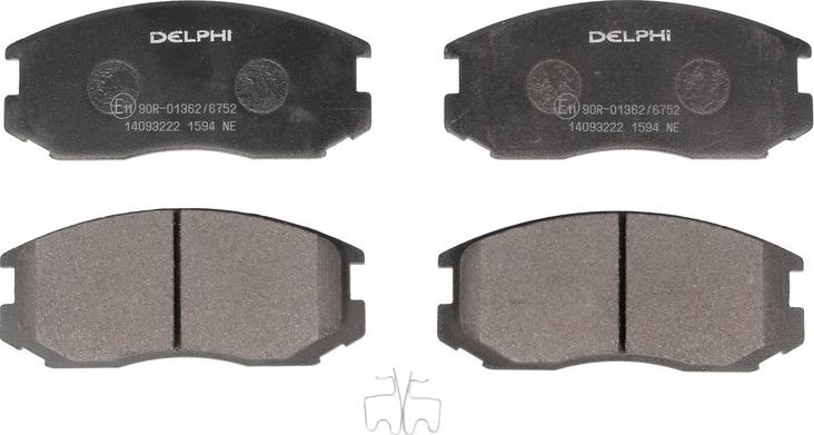 Delphi LP1594 - Set placute frana,frana disc allinparts.ro