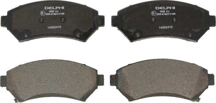 Delphi LP1609 - Set placute frana,frana disc allinparts.ro