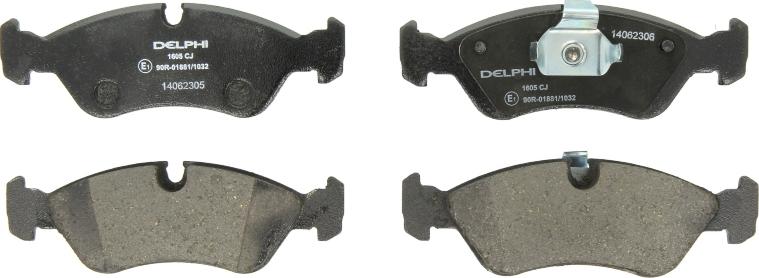 Delphi LP1605 - Set placute frana,frana disc - allinparts.ro
