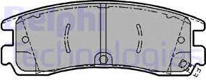 Delphi LP1612 - Set placute frana,frana disc allinparts.ro