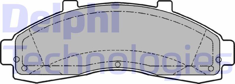 Delphi LP1625 - Set placute frana,frana disc - allinparts.ro