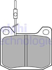 Delphi LP106 - Set placute frana,frana disc - allinparts.ro