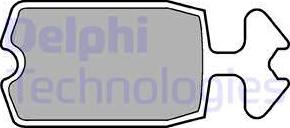 Delphi LP100 - Set placute frana,frana disc allinparts.ro