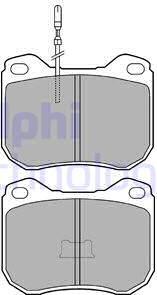 Delphi LP108 - Set placute frana,frana disc allinparts.ro