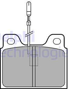 Delphi LP107 - Set placute frana,frana disc allinparts.ro