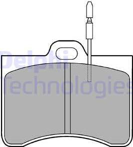 Delphi LP114 - Set placute frana,frana disc allinparts.ro