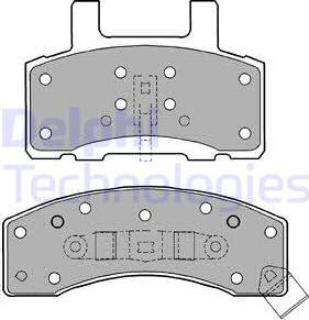 Delphi LP1152 - Set placute frana,frana disc - allinparts.ro
