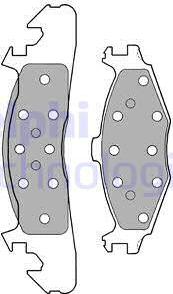 Delphi LP1163 - Set placute frana,frana disc allinparts.ro