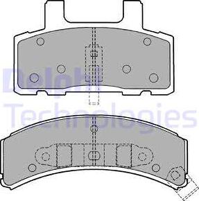 Delphi LP1167 - Set placute frana,frana disc allinparts.ro